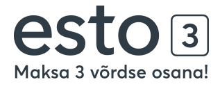 ESTO 3-osaline SLICE makseviis - tasu 3 võrdse osana, 0% intress, 0€ sissemakse!